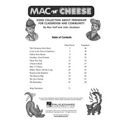 Mac 'n' Cheese - Song Collection About Friendship : ShowTrax CD
