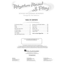 Rhythm Read & Play (Anderson) Bk/Cd