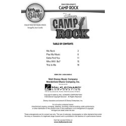 Let's All Sing Songs from Disney's Camp Rock: Collection For Young Voices - 10 Pack