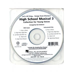 Let's All Sing Songs From Disney's High School Musical 3 (Showtrax CD)