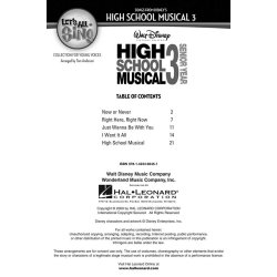 Let's All Sing Songs From Disney's High School Musical 3 (Showtrax CD)