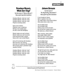 SILLY SONGS AND SING ALONGS FOR COMPOSERS PERFORMANCE ACCOMP CD