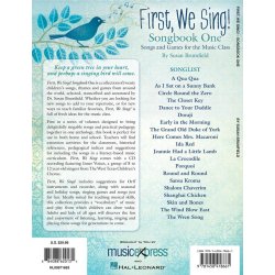 Brumfield Susan First We Sing Songbook 1 Choral Book/Cd