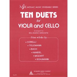 TEN DUETS FOR VIOLA & CELLO (ERRANTE BELISARIO) VLA/VLC BOOK