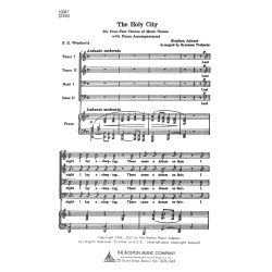 Adams Stephen The Holy City (Arr Treharne Bryceson) Ttbb & Piano Chor
