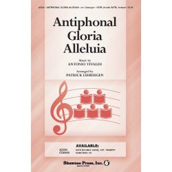 VIVALDI ANTONIO ANTIPHONAL GLORIA ALLELUIA (LIEBERGEN PATRICK) SATB