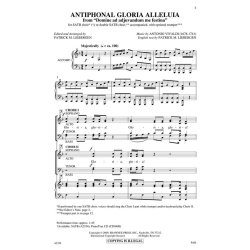 VIVALDI ANTONIO ANTIPHONAL GLORIA ALLELUIA (LIEBERGEN PATRICK) SATB