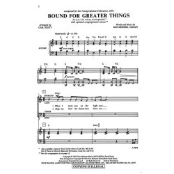 KEN MEDEMA BOUND FOR GREATER THINGS SATB