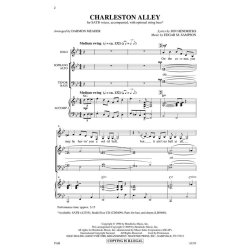 EDGAR SAMPSON & JON HENDRICKS CHARLESTON ALLEY (ARR MEADER) SATB SC/PT