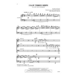 I SAW THREE SHIPS (GALLINA JILL) SAB CHORAL