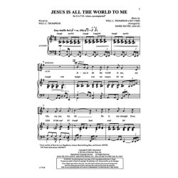 JESUS IS ALL THE WORLD TO ME (ARR MARK HAYES) SATB