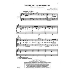 DOUGLAS NOLAN ON THE DAY OF PENTECOST 2 PART MIXED