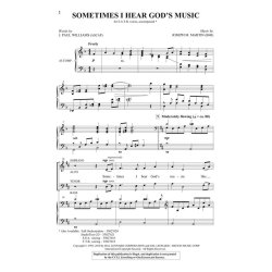 MARTIN WILLIAMS SOMETIMES I HEAR GODS MUSIC SATB