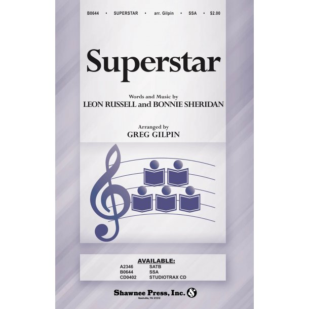 Bonnie Sheridan/Leon Russell: Superstar (Arr. Gilpin) (SSA)