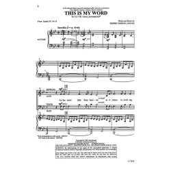 PEPPER CHOPLIN THIS IS MY WORD SATB