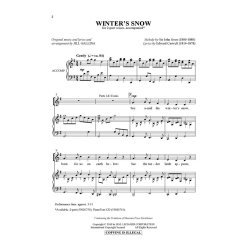 EDWARD CASWELL & SIR JOHN GOOS WINTER'S SNOW (ARR JILL GALLINA) 2PT