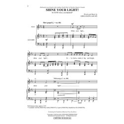 GILPIN GREG SHINE YOUR LIGHT SATB CHORAL