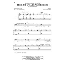 DON BESIG & NANCY PRICE THE LORD WILL BE MY SHEPHERD SAB CHORAL