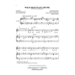 MCPEAKE WILLIAM WILD MOUNTAIN THYME (ARR BROWNESEY) SAB CHOR