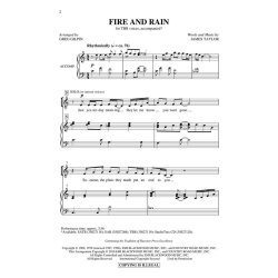 James Taylor: Fire And Rain (Arr. Gilpin) (TBB)