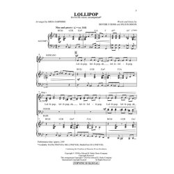 Ross Beverly/Dixon Julius Lollipop (Arr Jasperse Greg) Satb Choral