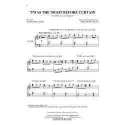Greg Gilpin: 'Twas The Night Before Curtain (SATB)