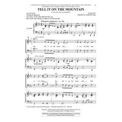JOSEPH M MARTIN TELL IT ON THE MOUNTAIN SATB CHORAL
