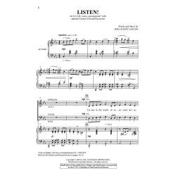 JOEL RANEY LISTEN! SATB/CLARINET/PERCUSSION CHORAL