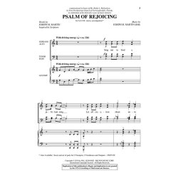 MARTIN JOSEPH M PSALM OF REJOICING SATB CHOR