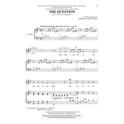 MARTIN JOSEPH THE QUESTION SATB