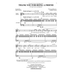 GOLD ANDREW THANK YOU FOR BEING A FRIEND (GILPIN GREG) 2 PART CHORAL