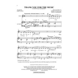 Abba Thank You For Music Estes Satb