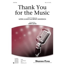 Abba Thank You For Music (Estes) Ssa