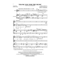 Abba Thank You For Music (Estes) Ssa