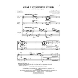 THIELE/WEISS WHAT A WONDERFUL WORLD (ARR HAYES MARK) SATB CHORAL