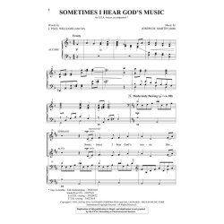 MARTIN WILLIAMS SOMETIMES I HEAR GODS MUSIC SSA