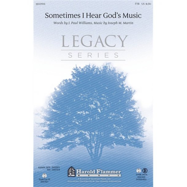 MARTIN WILLIAMS SOMETIMES I HEAR GODS MUSIC TTB