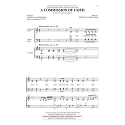 MARTIN JOSEPH A COMMISSION OF FAITH SATB