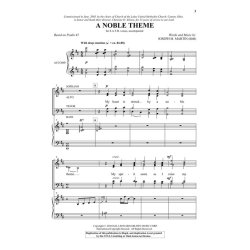 MARTIN JOSEPH A NOBLE THEME SATB