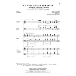 WE WELCOME GLAD EASTER (ARR MCDONALD MARY) SATB