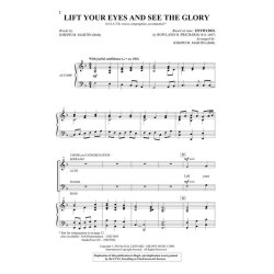 MATIN JOSEPH LIFT YOUR EYES AND SEE THE GLORY SATB