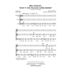 CANNON BILL BAILEY WON'T YOU PLEASE COME HOME (ARR GILPIN) SATB CHORAL