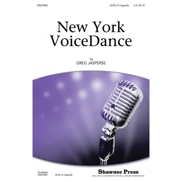 Jasperse Greg New York Voicedance Satb A Cappella Choral