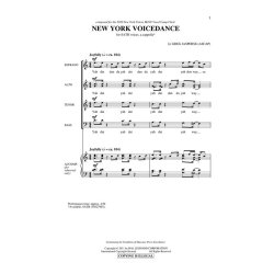 Jasperse Greg New York Voicedance Satb A Cappella Choral