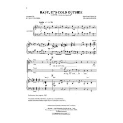 Frank Loesser: Baby It's Cold Outside (SATB)
