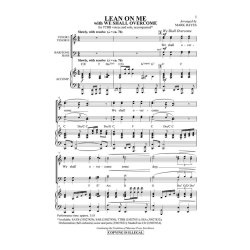 Withers Bill Lean On Me With We Shall Overcome (Hayes Mark) Ttbb Chor