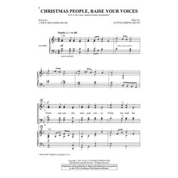 Lloyd Larson: Christmas People, Raise Your Voices (SATB)