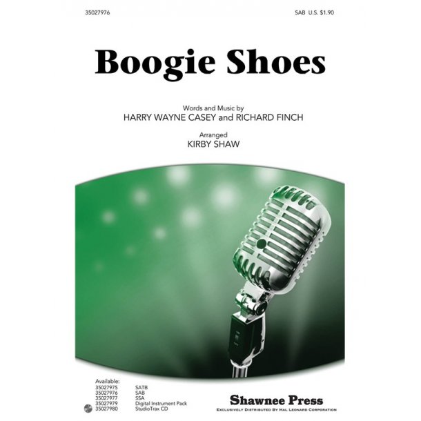KC AND THE SUNSHINE BAND BOOGIE SHOES (ARR SHAW KIRBY) SAB CHOR