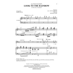 Lane/Harburg Look To The Rainbow (Arr Hayes Mark) Sab Choral