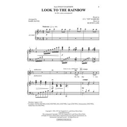 Lane/Harburg Look To The Rainbow (Arr Hayes Mark) Ssa Choral